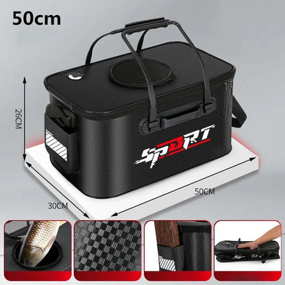 Foldable Fishing Bucket for Portable Water Storage