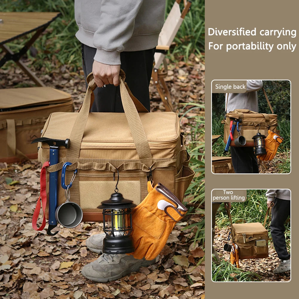Camping Cooking Utensil Organizer Large Capacity