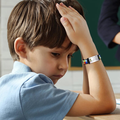 Personalized Autism Medical Alert Bracelet for Kids