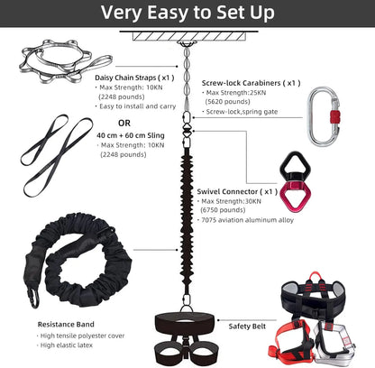 Bungee Fitness Set for Agility & Strength Training