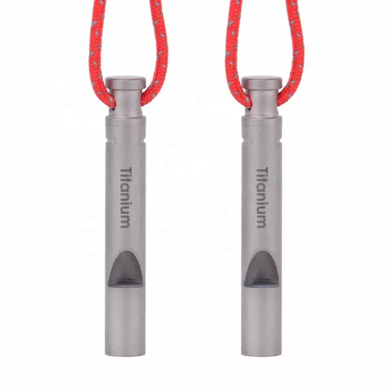Ultralight Titanium Emergency Survival Whistle