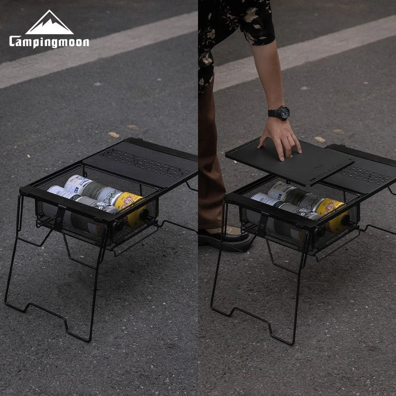 Camping Storage Basket IGT Table Organizer Rack
