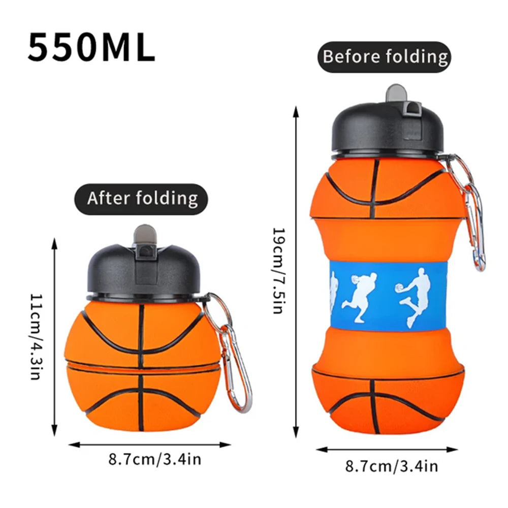 Foldable Silicone Water Bottle – Leakproof & Portable