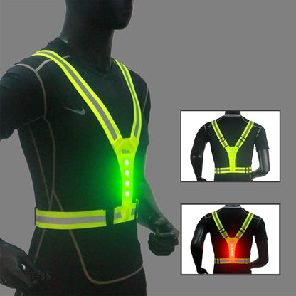 LED Reflective Running Vest – High Visibility Safety