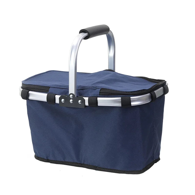 Portable Folding Insulated Picnic Basket – Keep Food Fresh
