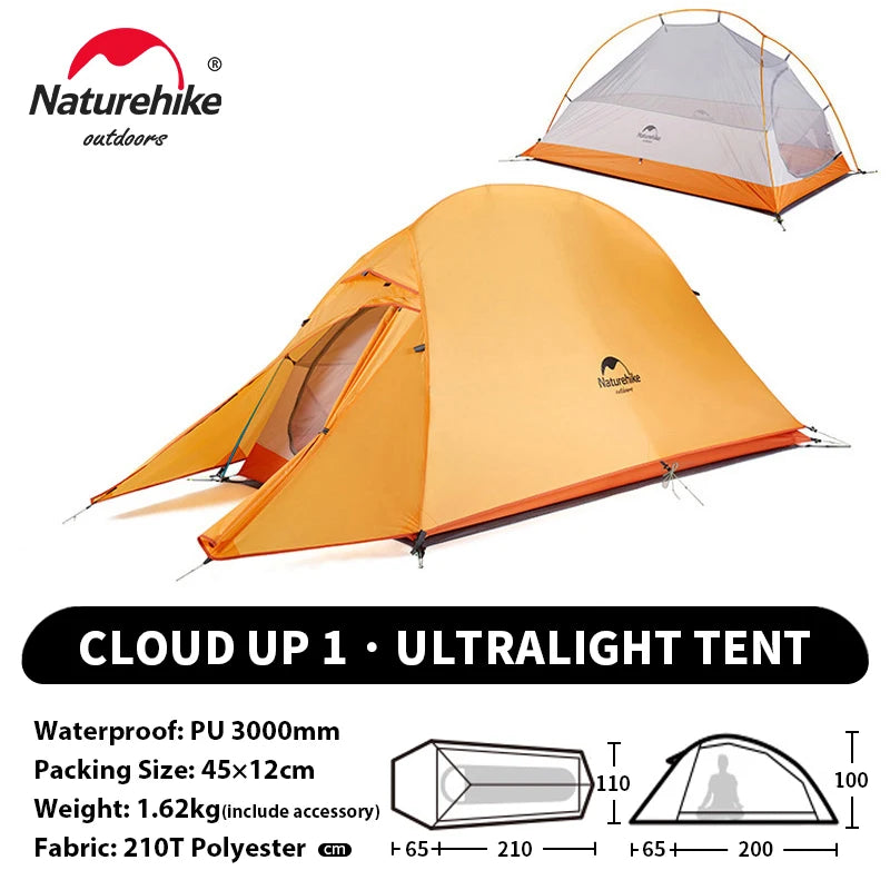 Ultralight Camping Tent Waterproof 2 Person Hiking Shelter