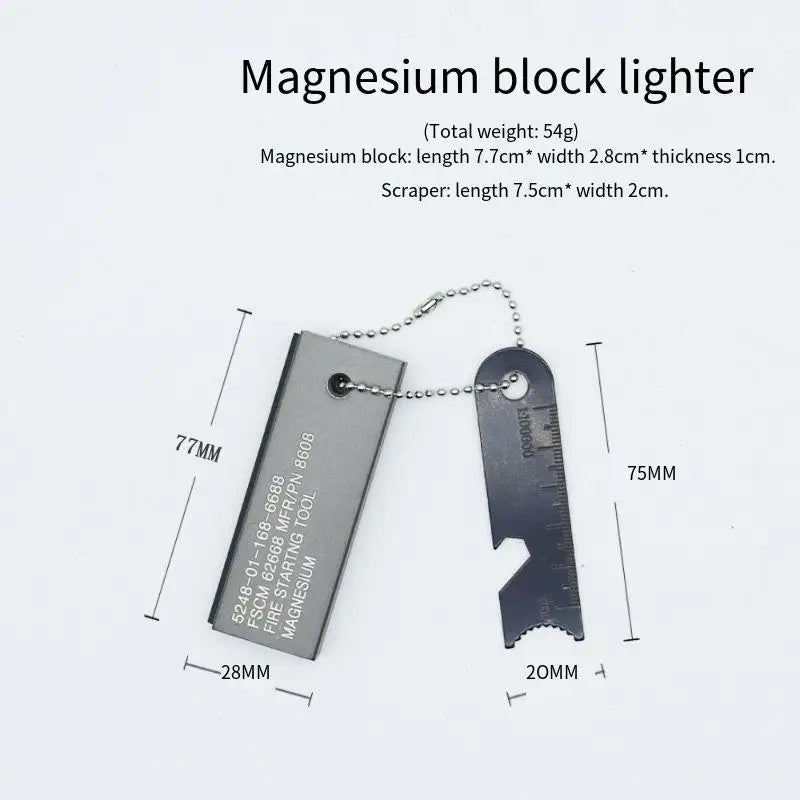 Waterproof Flint Fire Starter Rod for Outdoor Survival
