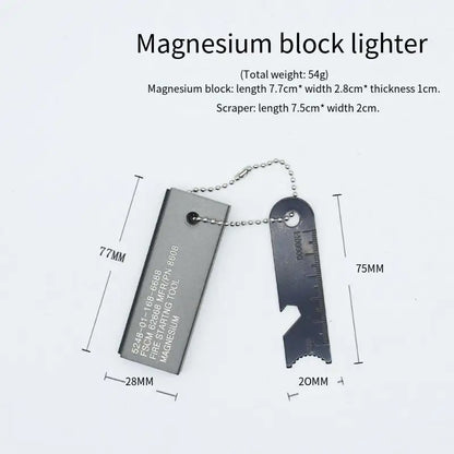 Waterproof Flint Fire Starter Rod for Outdoor Survival