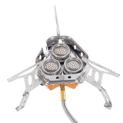 TARKA 3-Head Gas Stove – Portable Camping Burner 5800W