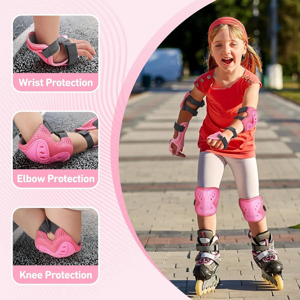Kids Protective Gear Set – Safety Pads for Roller Skates & Bike