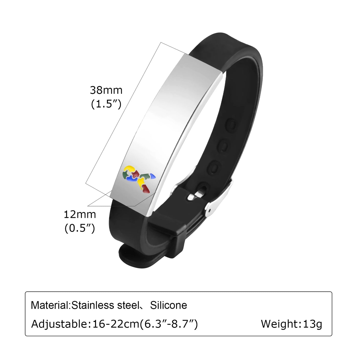 Personalized Autism Medical Alert Bracelet for Kids