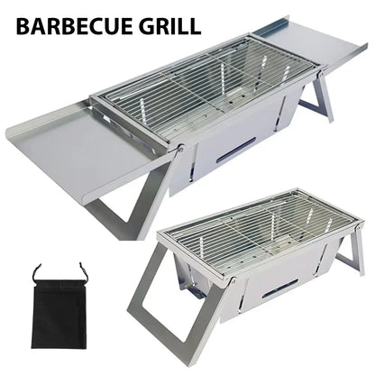 Portable Charcoal BBQ Grill – Foldable & Travel-Ready