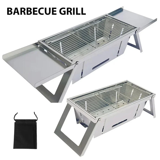 Portable Charcoal BBQ Grill – Foldable & Travel-Ready