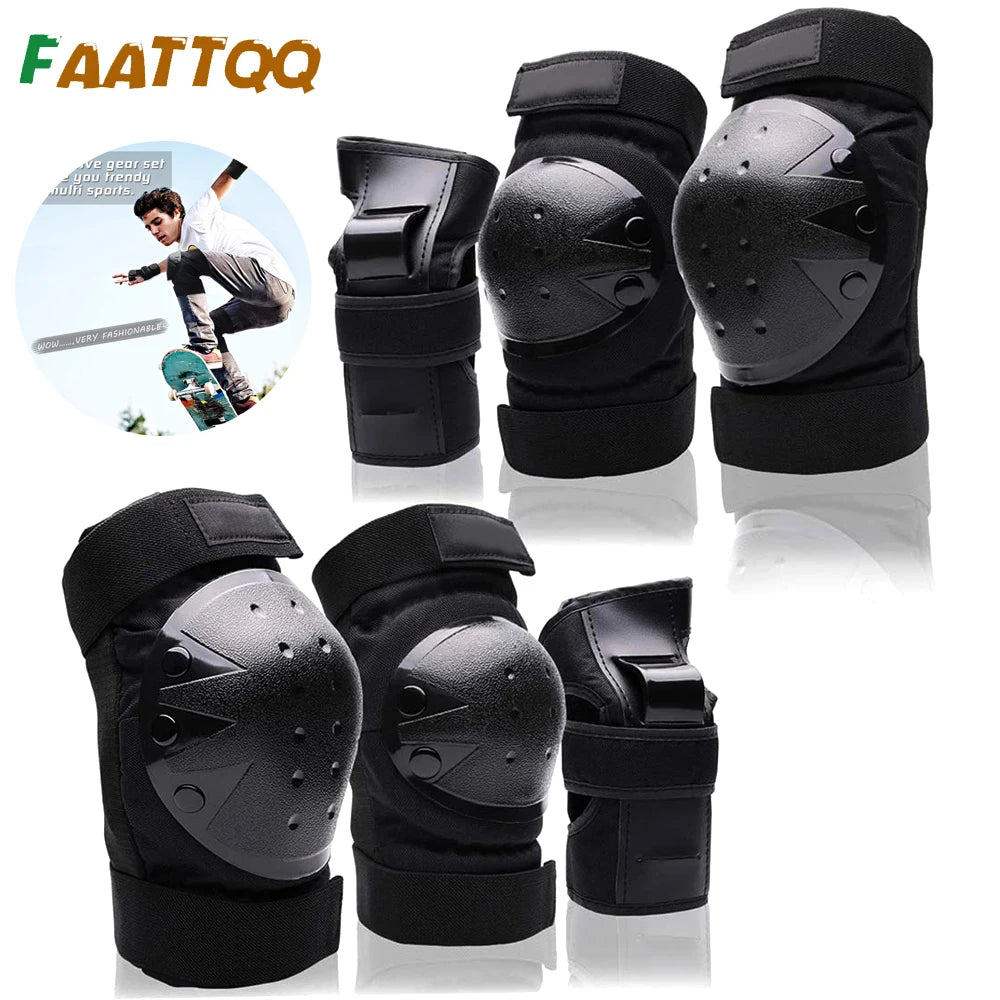Sports Protective Gear Set – Knee, Elbow & Wrist Pads
