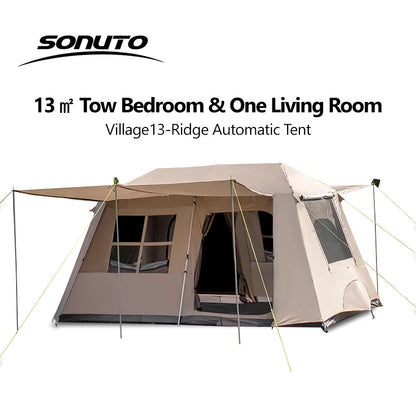 Large Camping Tent 3-8 Person Quick Setup Family Shelter