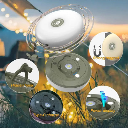 Multifunctional Camping Light String for Outdoor Fun
