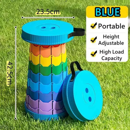 Rainbow Folding Stool – Portable Adjustable Outdoor Seat