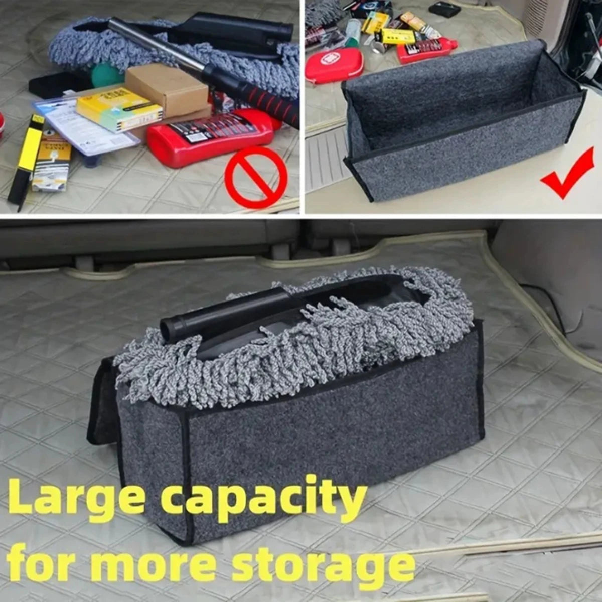 Car Trunk Organizer Felt Box – Anti Slip Storage