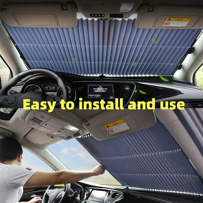 Retractable Car Sunshade – UV Protection & Heat Block