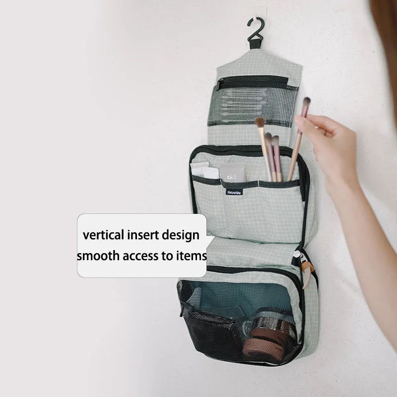 Travel Hanging Toiletry Bag – Waterproof Wet & Dry Storage