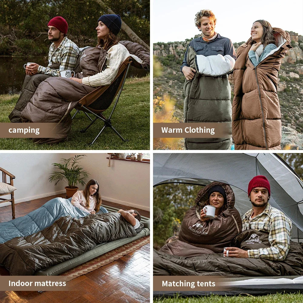 Ultralight Waterproof Cotton Sleeping Bag for Camping Comfort