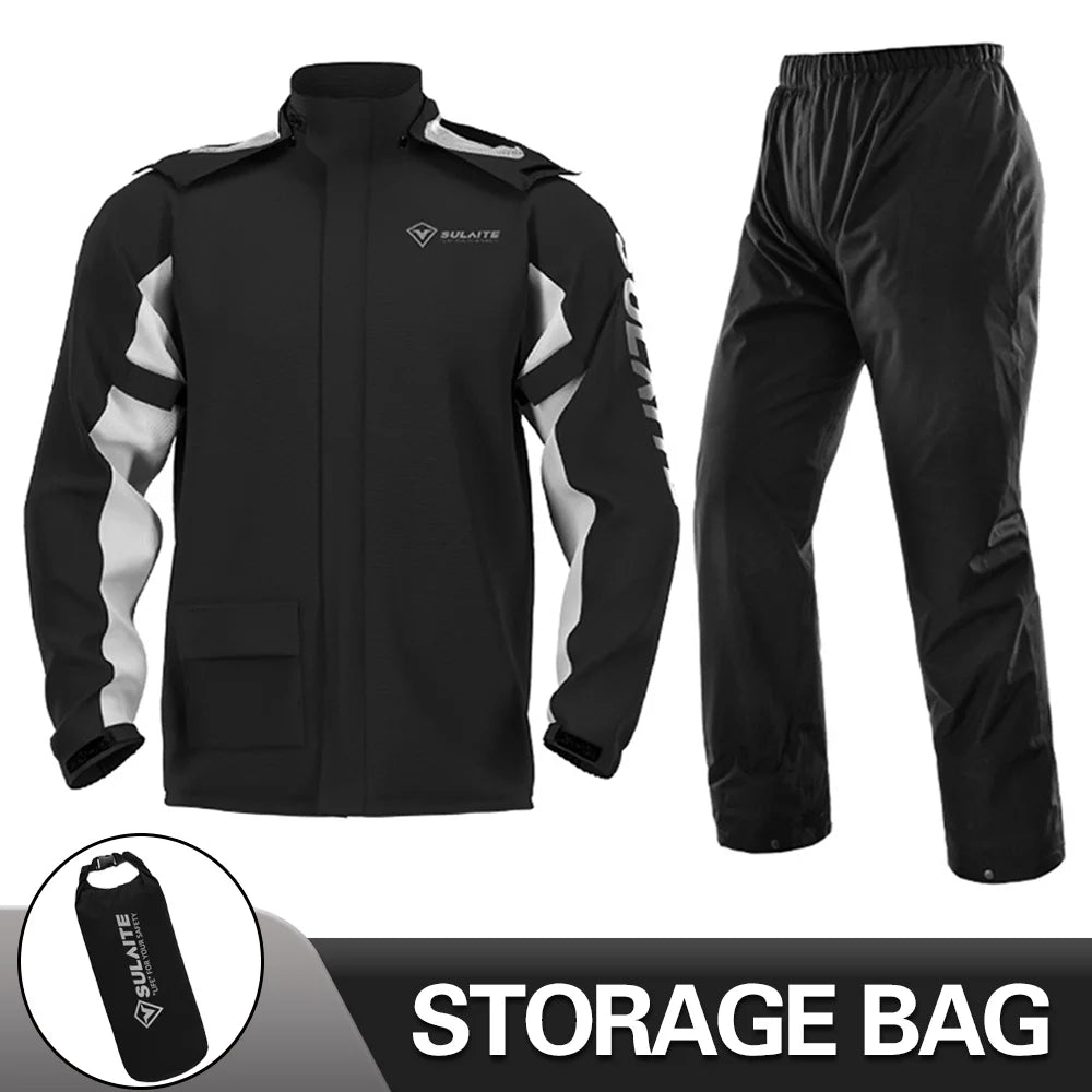 Waterproof Motorcycle Rain Suit for All-Weather Riding