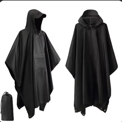 3-in-1 Waterproof Rain Poncho for Hiking & Travel