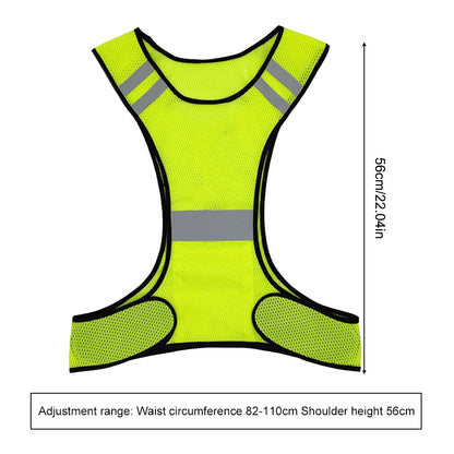 LED Reflective Running Vest – High Visibility Safety