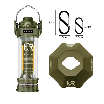 Retro LED Camping Lantern with Stepless Dimming