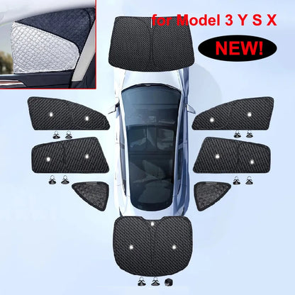 Tesla Window Sunshade – UV Protection for Front & Rear