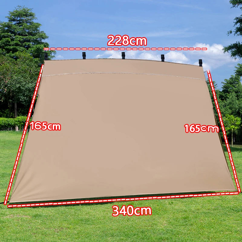3.65m Canopy Side Wall – Waterproof & Sun Protection