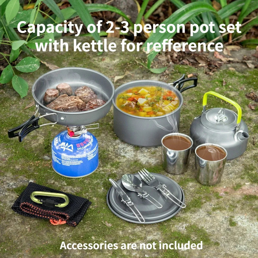 Camping Cookware Set for Lightweight Outdoor Cooking