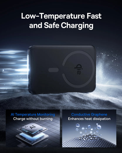 10000mAh Magnetic Power Bank with Fast Wireless Charging