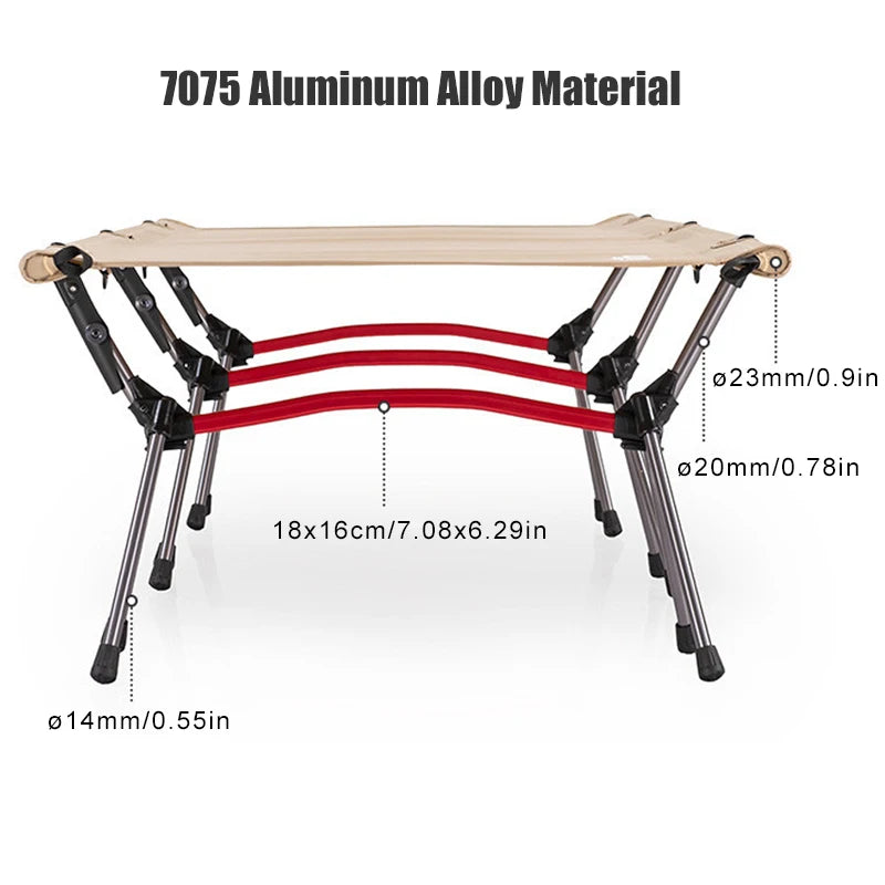 Camping Cot Ultralight Folding Bed for Elevated Comfort