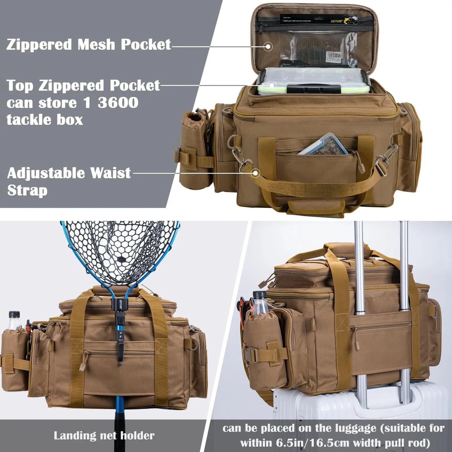 Fishing Tackle Storage Bag – Waterproof Large Capacity