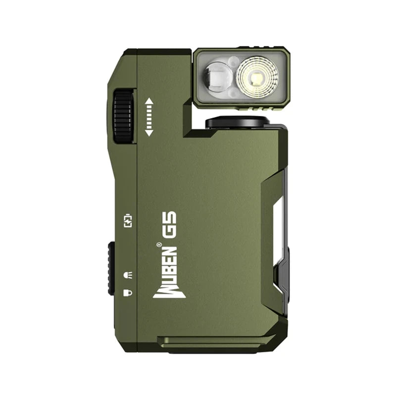 Mini EDC Flashlight 400LM with Rotating Head & Magnetic Base