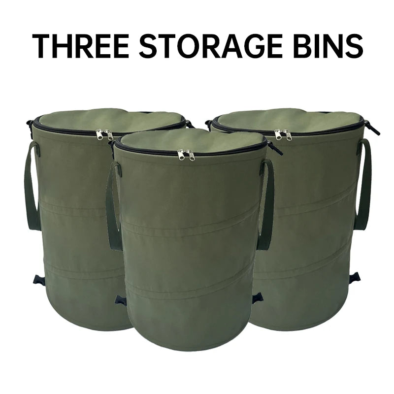 Foldable Outdoor Camping Trash Can – Large Storage Box