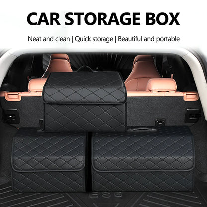 Foldable Car Trunk Organizer for Neat Travel Storage