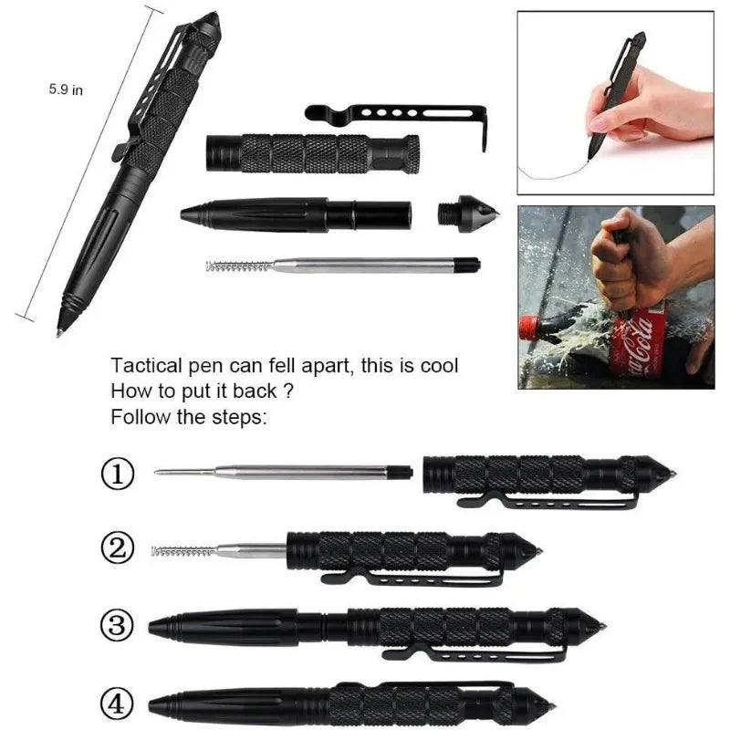 Tungsten Outdoor Defense Pen – Survival & EDC Tool