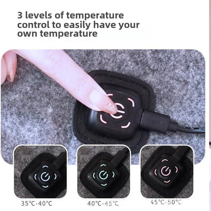 DC Heated Electric Blanket USB Portable 6-Area Warmth