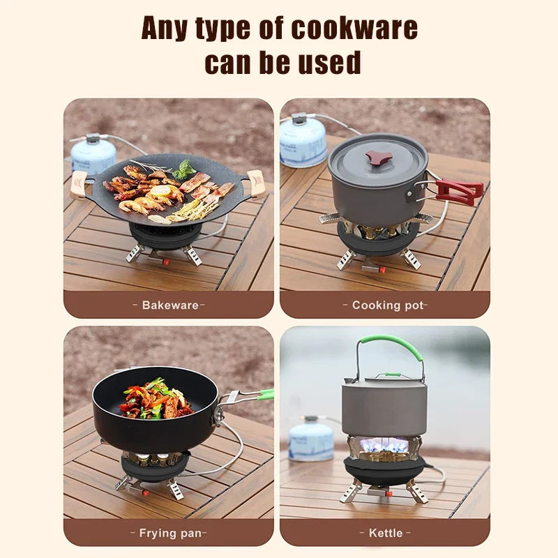 Portable Camping Gas Stove for Fast Outdoor Cooking
