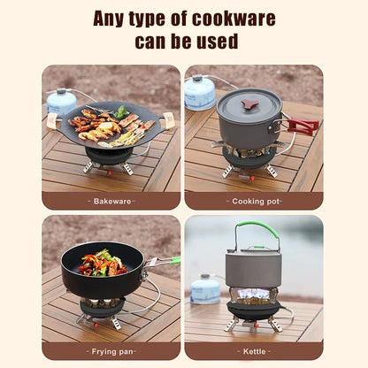 Portable Camping Gas Stove for Fast Outdoor Cooking