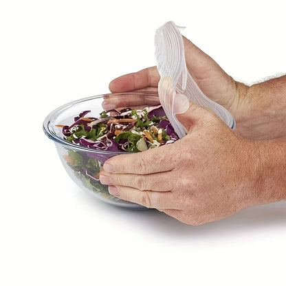 Silicone Stretch Lids Set – Reusable Food Saver Covers
