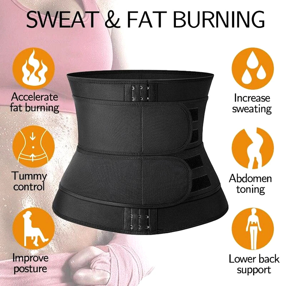Sweat Waist Trainer Belt for Workout Back Support