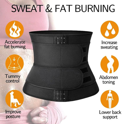 Sweat Waist Trainer Belt for Workout Back Support