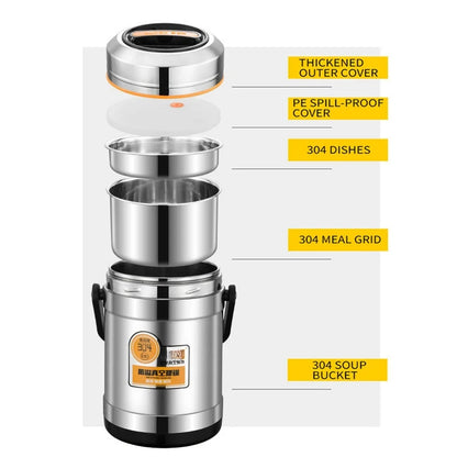 Stainless Steel Insulated Lunch Box Leakproof Large Capacity