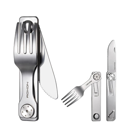 Camping Cutlery Set 3-in-1 – Compact Travel Utensils