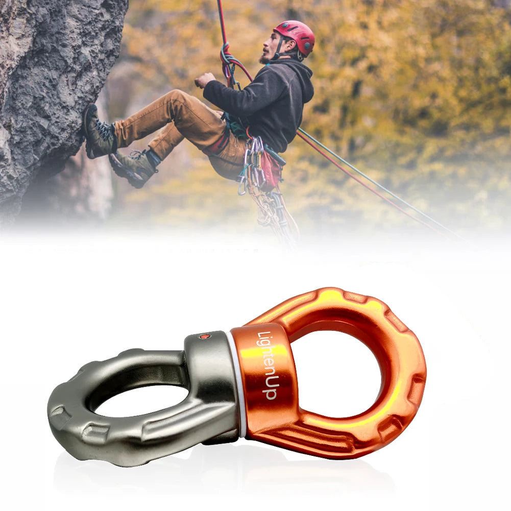 30KN Climbing Carabiner Swivel – Safe Rotating Rope Hook