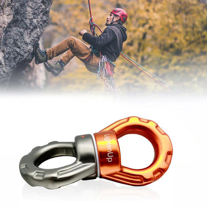 30KN Climbing Carabiner Swivel – Safe Rotating Rope Hook