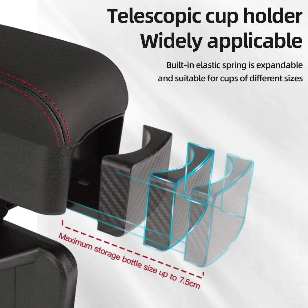 Car Seat Gap Organizer with Adjustable Armrest Support